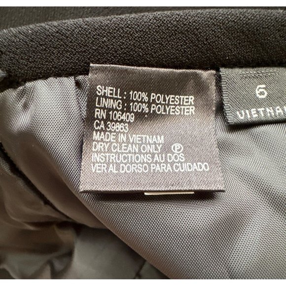 Women's Black A-Line Style Skirt Size 6 - Picture 3 of 3